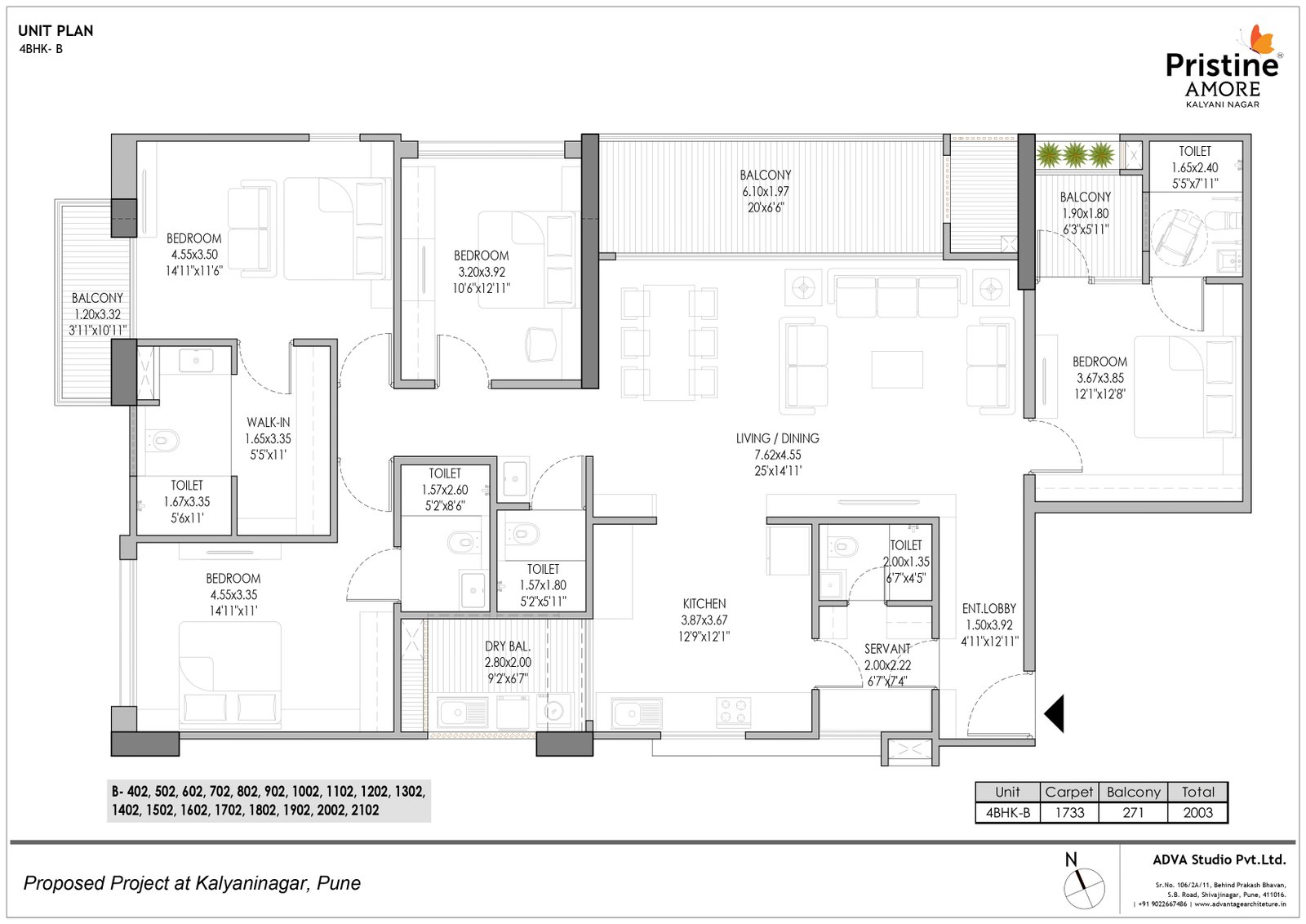 4.5 BHK Floor Plan